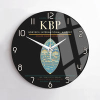 Thumbnail for Boryspil International Airport KBP Wall-Clock No-Frame - Black
