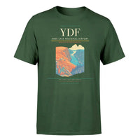 Thumbnail for Deer Lake Regional Airport (YDF) T-Shirt single-side front print in Dark Green | deer-lake-regional-airport-ydf-double-side-t-shirt