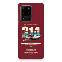 Thumbnail for Boeing 314 Clipper design on samsung case - dark red