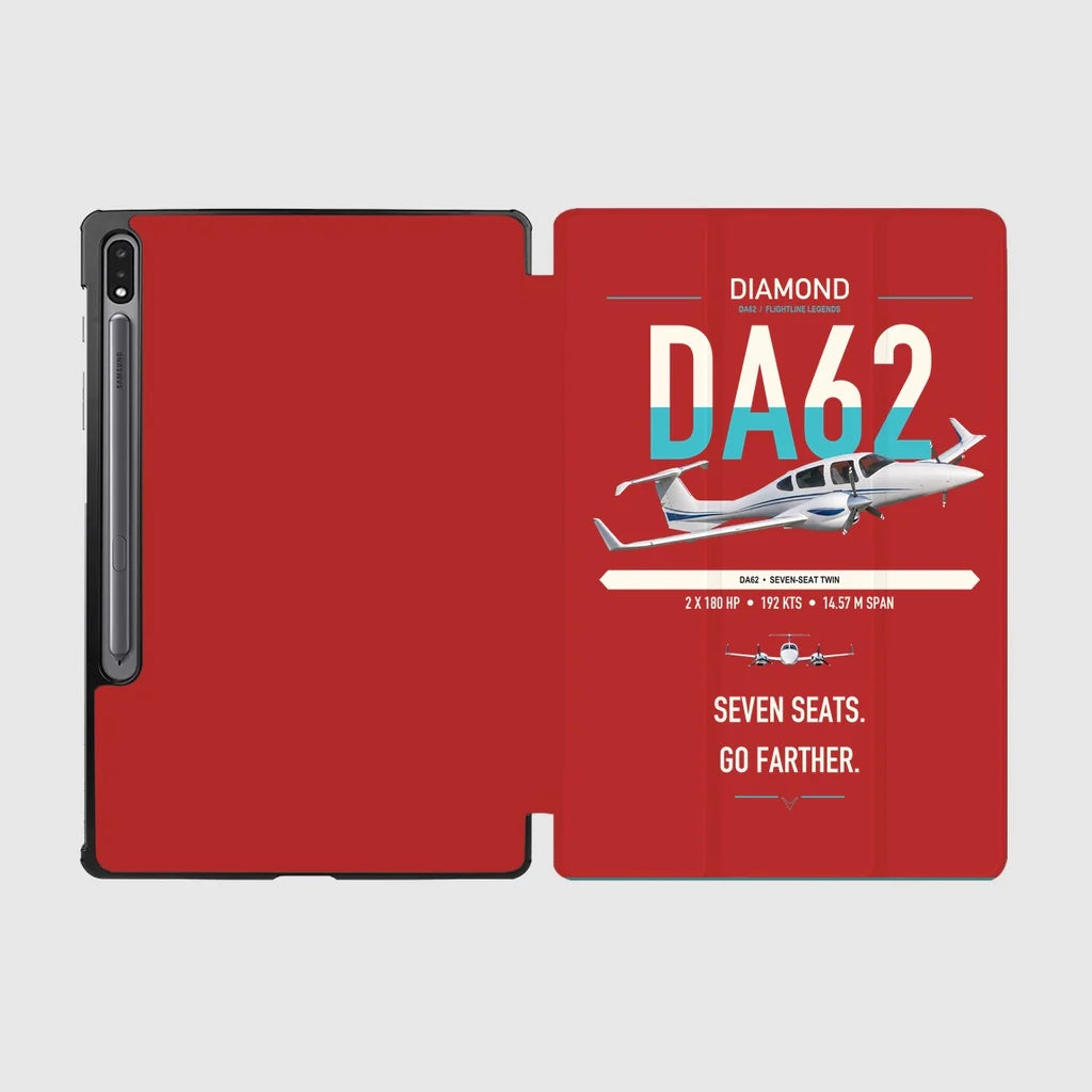 Diamond DA62 design on red samsung tablet tablet case