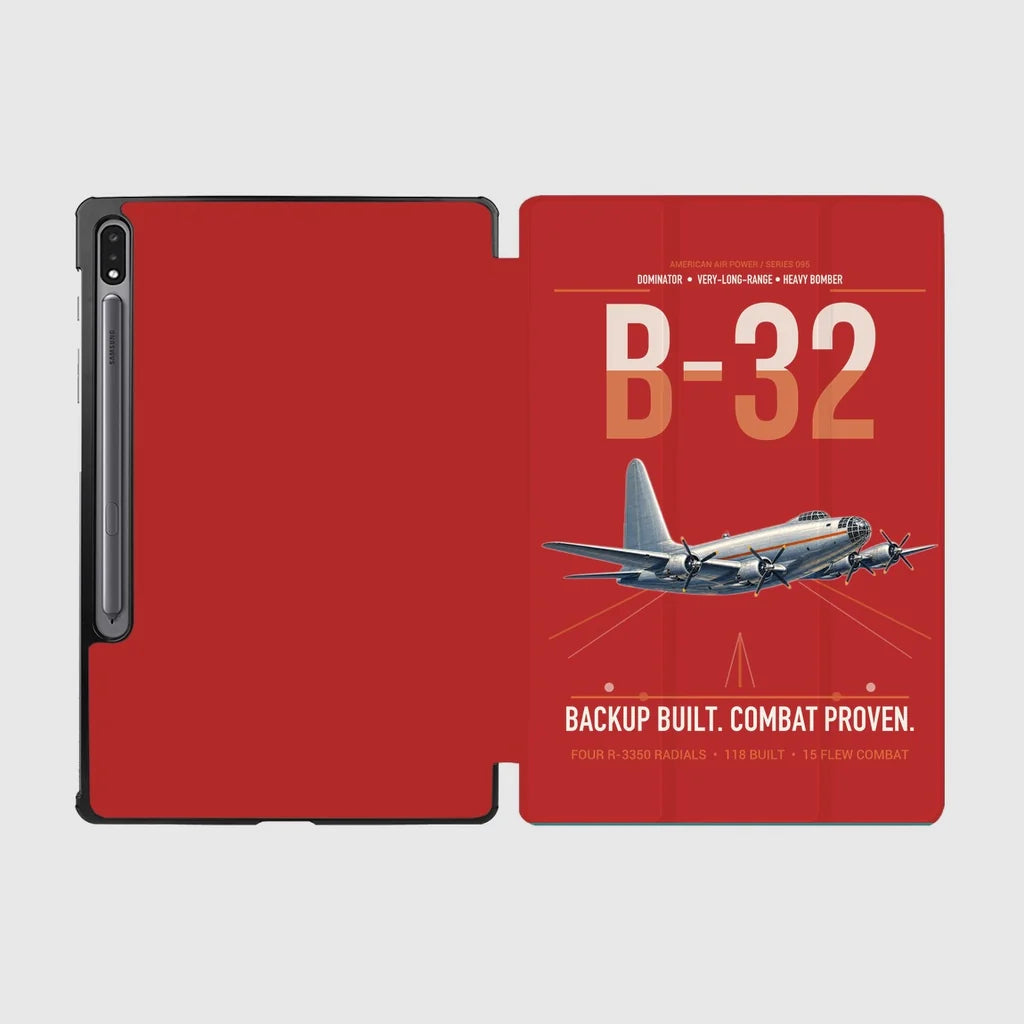 B-32 Dominator design on red samsung tablet tablet case
