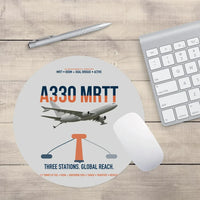 Thumbnail for Airbus A330 MRTT design on light gray round mouse pad