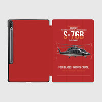 Thumbnail for Sikorsky S-76B design on red samsung tablet tablet case