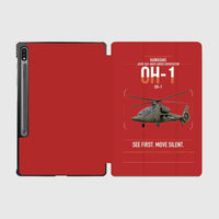 Thumbnail for Kawasaki OH-1 design on red samsung tablet tablet case