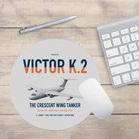 Thumbnail for Handley Page Victor K.2 design on light gray round mouse pad