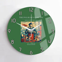 Thumbnail for VINTAGE G4204 - The Polar Sun Compass - Designed Wall Clocks design on green no-frame