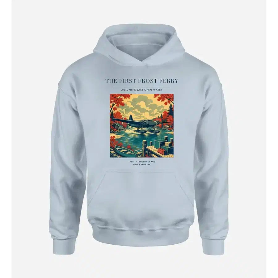 VINTAGE G4433 - The First Frost Ferry - Premium Hoodie design on lightblue premium