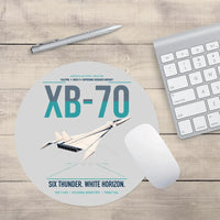 Thumbnail for XB-70A Valkyrie design on light gray round mouse pad