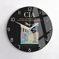 Thumbnail for Rome Ciampino Airport CIA Wall-Clock No-Frame - Black