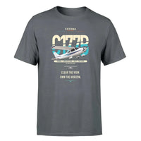 Thumbnail for Cessna 177B Cardinal design on gray t-shirt, single-side print
