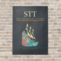 Thumbnail for Cyril E. King Airport STT — St. Thomas vertical canvas print - no frame - gray background