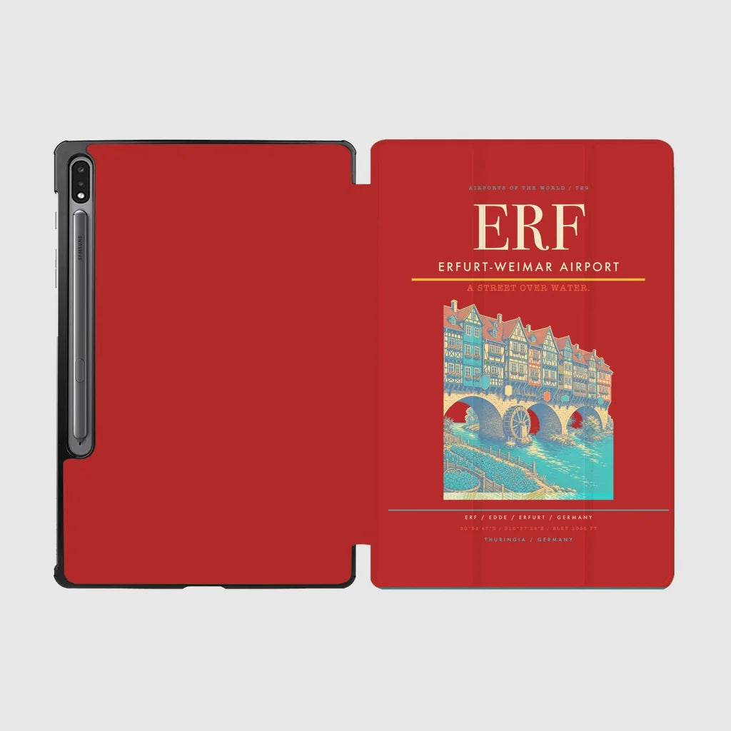 Erfurt-Weimar Airport (ERF) design on red samsung tablet tablet case