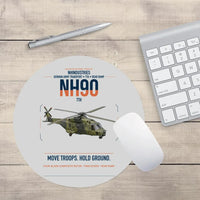 Thumbnail for NHIndustries NH90 TTH design on light gray round mouse pad