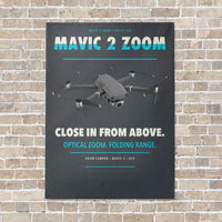 Thumbnail for DJI Mavic 2 Zoom vertical canvas print - no frame - gray background