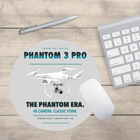 Thumbnail for DJI Phantom 3 Professional design on light gray round mouse pad