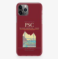 Thumbnail for Pasco Airport (PSC) design on dark red iPhone 16 Pro MagSafe case