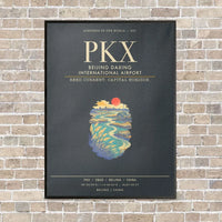 Thumbnail for Beijing Daxing International Airport PKX - Canvas Framed - Gray
