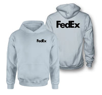 Thumbnail for FedEx logo on light blue double side hoodie