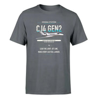 Thumbnail for Cessna Citation CJ4 Gen2 design on gray double-side t-shirt, single-side print