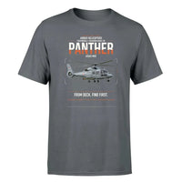 Thumbnail for Airbus Helicopters AS565 MBe Panther design on gray t-shirt, single-side print