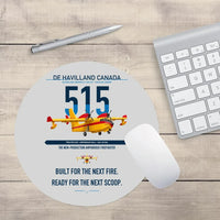 Thumbnail for De Havilland Canadair 515 design on light gray round mouse pad