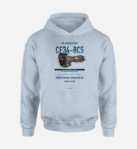 Thumbnail for CF34-8C5 design on light blue hoodie single side