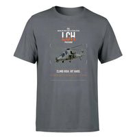Thumbnail for HAL LCH Prachand design on gray t-shirt, single-side print