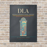Thumbnail for Douala International Airport DLA vertical canvas print - no frame - gray background