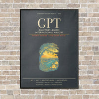 Thumbnail for GulfportBiloxi International Airport GPT - Canvas Framed - Gray