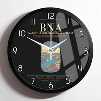 Thumbnail for Nashville International Airport BNA Wall-Clock Framed - Black