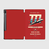 Thumbnail for Boeing 777-9 design on red samsung tablet tablet case