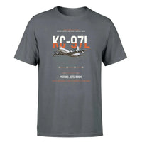 Thumbnail for KC-97L STRATOFREIGHTER design on gray double-side t-shirt, single-side print