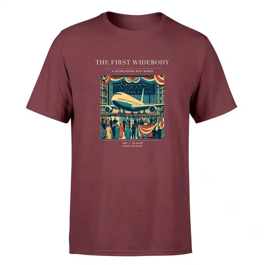 VINTAGE G4134 - The First Widebody - Premium T-Shirt design on darkred premium t shirt