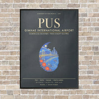 Thumbnail for Gimhae International Airport Busan PUS - Canvas Framed - Gray