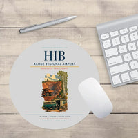 Thumbnail for Range Regional Airport (HIB) design on light gray round mouse pad