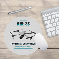Thumbnail for DJI Air 3S design on light gray round mouse pad