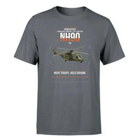 Thumbnail for NHIndustries NH90 TTH design on gray t-shirt, single-side print