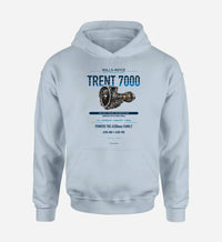Thumbnail for TRENT 7000 design on light blue hoodie single side
