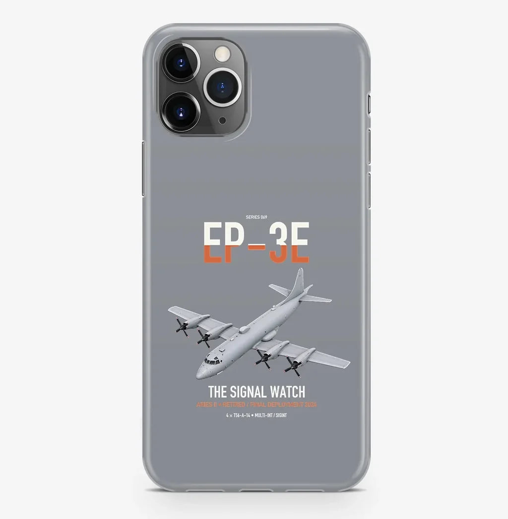 EP-3E ARIES II design on gray magsafe iphone case, for iPhone Pro Max