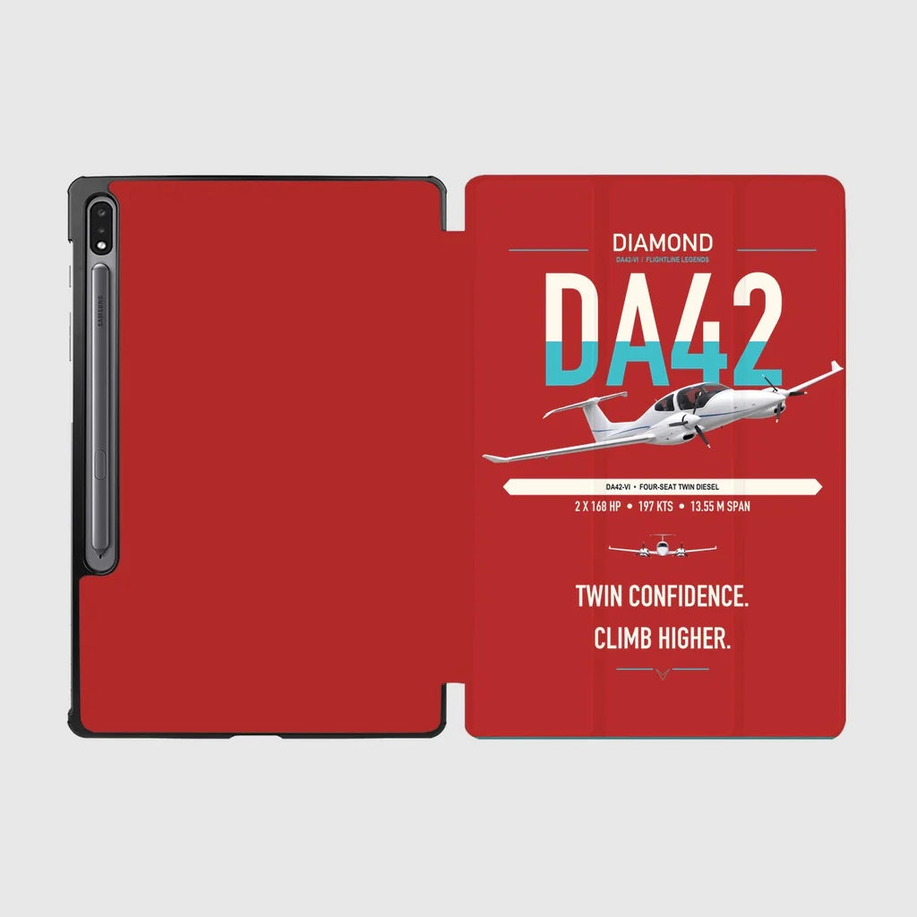 Diamond DA42-VI design on red samsung tablet tablet case