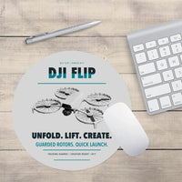 Thumbnail for DJI Flip design on light gray round mouse pad