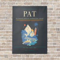 Thumbnail for Jay Prakash Narayan International Airport PAT vertical canvas print - no frame - gray background