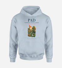 Thumbnail for Paderborn Lippstadt Airport (PAD) design on light blue hoodie single-side print