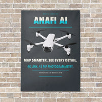 Thumbnail for Parrot ANAFI Ai vertical canvas print - no frame - gray background