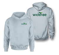 Thumbnail for Wideroe Airlines logo on light blue double side hoodie