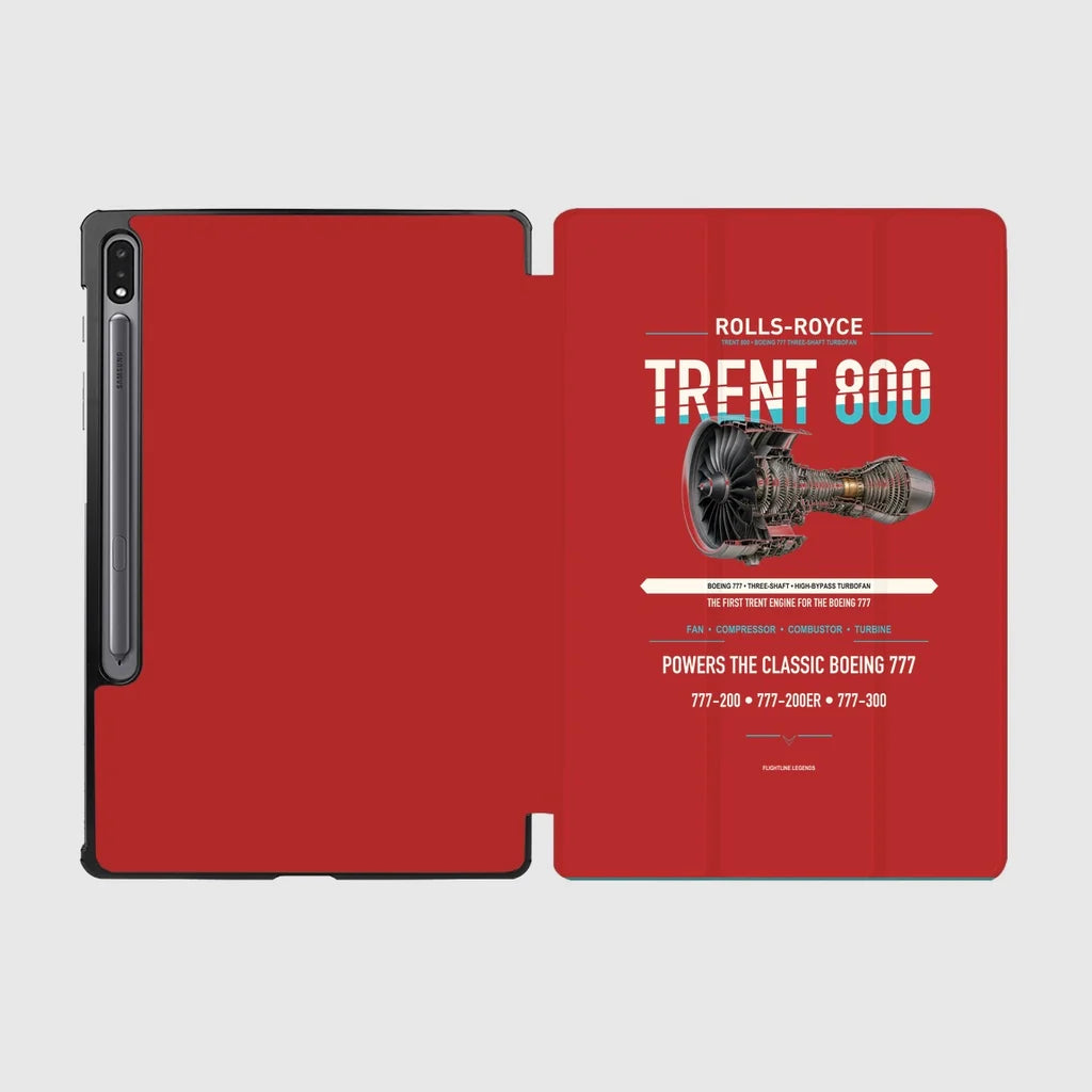 TRENT 800 design on red samsung tablet tablet case