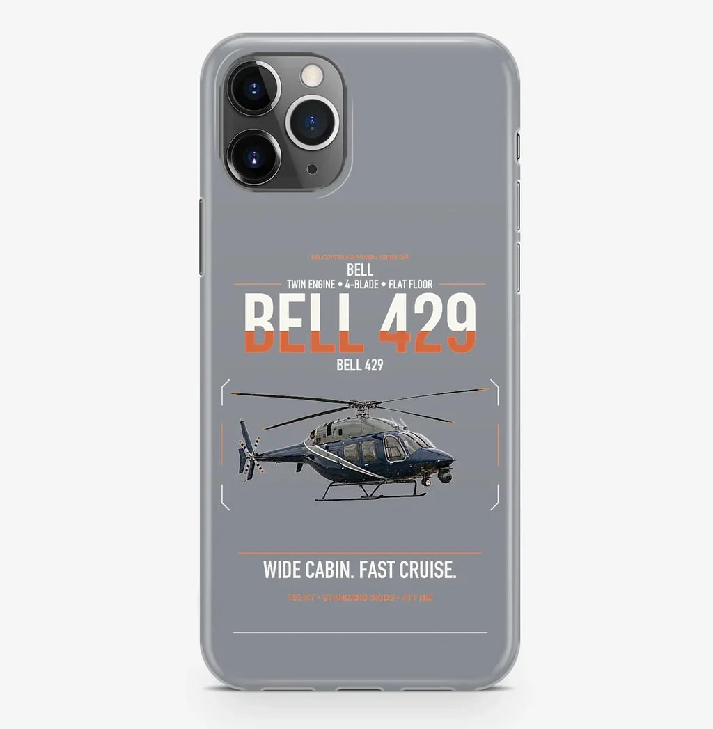Bell 429 design on gray magsafe iphone case, for iPhone Pro Max