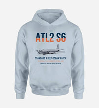 Thumbnail for Atlantique 2 Standard 6 design on light blue double-side hoodie, single-side print