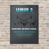 Thumbnail for BRINC LEMUR 2 vertical canvas print - no frame - gray background