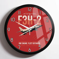 Thumbnail for F3H-2 Demon design on red framed wall clock